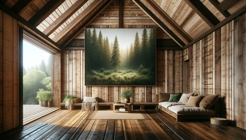 Verfraai uw houten huis met canvas prints